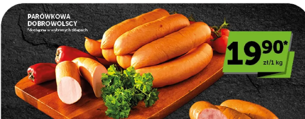 Kiełbasa parówkowa Dobrowolscy promocja w Groszek