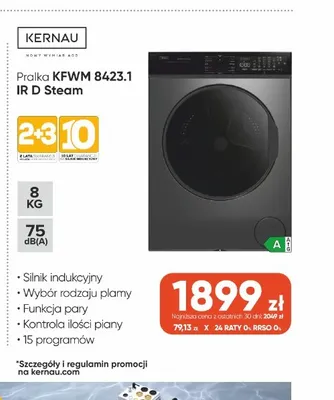 Pralka Kernau Kfwm 8423,1 Ir D Steam promocja w Max Elektro