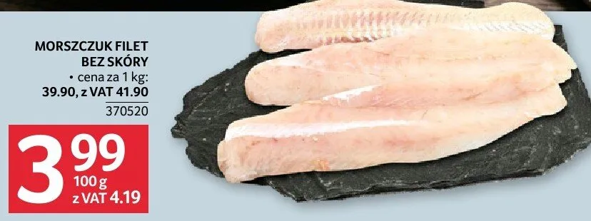 Morszczuk filet bez skóry promocja w Selgros
