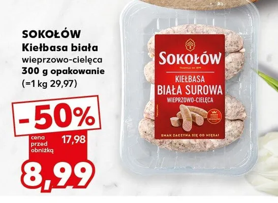 Kiełbasa biała wieprzowo-cielęca promocja w Kaufland