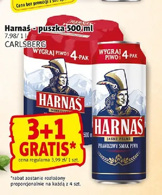 Piwo Harnaś Jasne Pełne promocja w Prim Market