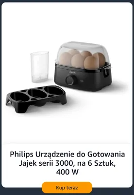 Urządzenie do gotowania jajek Philips serii 3000 promocja w Amazon