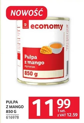 Pulpa z mango 850 g promocja w Selgros