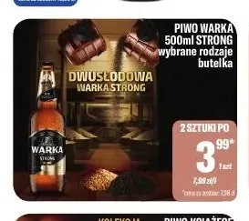 Piwo Warka Strong promocja w Tomi Markt