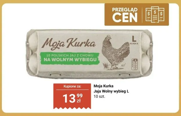 Jajka wolny wybieg L Moja Kurka promocja w Biedronka