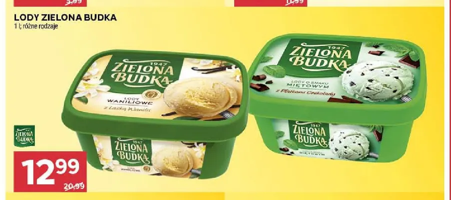 Lody waniliowe z laską wanilii Zielona Budka promocja w Stokrotka
