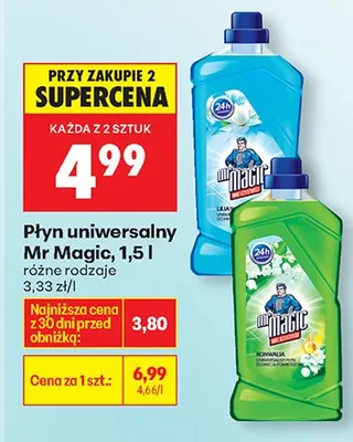 Płyn uniwersalny różne rodzaje promocja w Biedronka