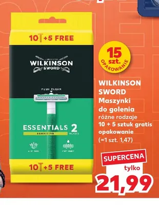 Maszynki do golenia jednorazowe Wilkinson Sword Essentials 2 Sensitive promocja w Kaufland