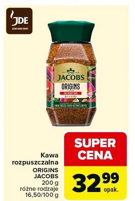Kawa rozpuszczalna Origins promocja w Carrefour Market