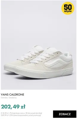 Sneakersy damskie VANS CALDRONE promocja w 50 style