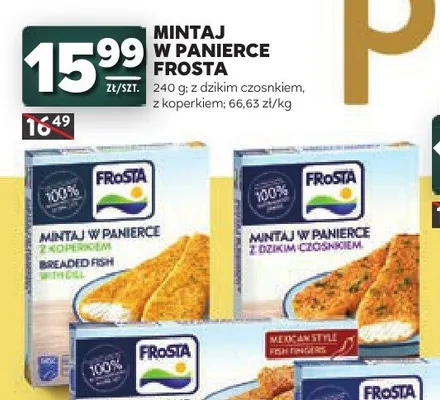 Mintaj w panierce Frosta z koperkiem promocja w Stokrotka