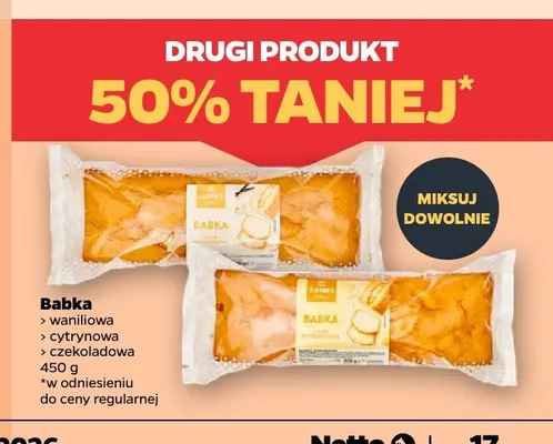 Babka waniliowa Oskroba promocja w Netto
