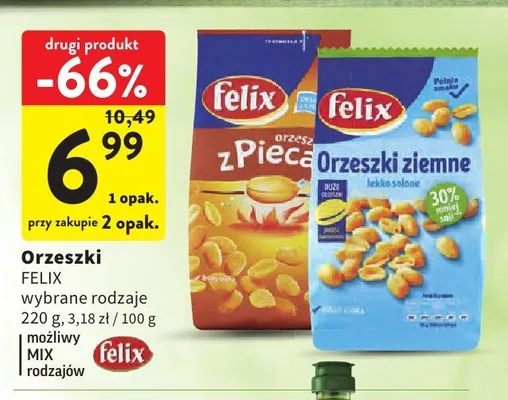 Orzeszki ziemne Felix z Pieca promocja w Intermarche