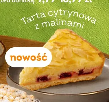 Tarta cytrynowa z malinami Słodka Pracownia promocja w Żabka