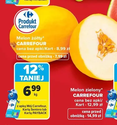 Melon żółty Carrefour promocja w Carrefour