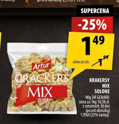 Krakersy Mix Solone Artur promocja w Arhelan
