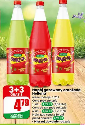 Napój gazowany oranżada  promocja w Dino