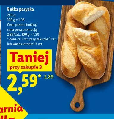 Bułka paryska promocja w Lidl