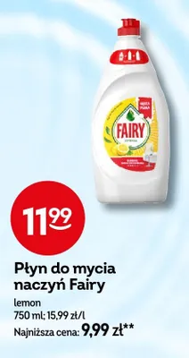 Płyn do mycia naczyń Fairy lemon promocja w Żabka