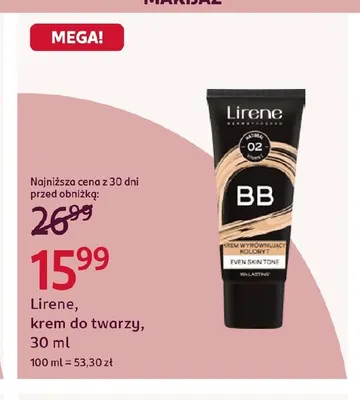 Krem do twarzy Lirene promocja w Rossmann