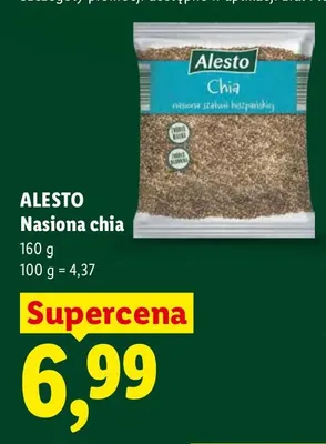 Nasiona chia Alesto promocja w Lidl