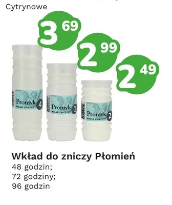 Wkład do zniczy 72 godziny Płomień promocja w Limonka