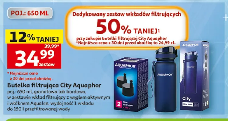 Zestaw wkładów filtrujących Aquaphor promocja w Auchan