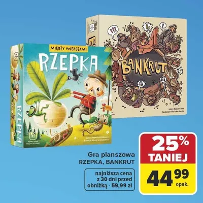 Gra planszowa Rzepka promocja w Carrefour