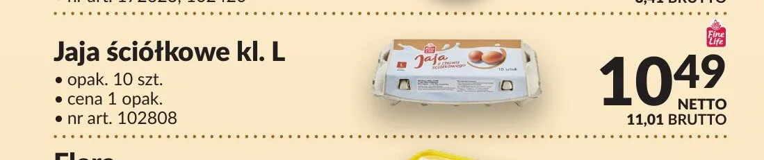 Jaja ściółkowe kl. L Fine Life promocja w Makro