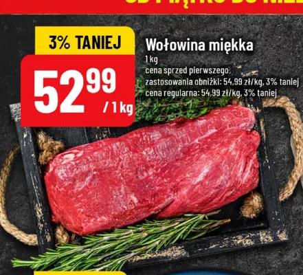 Wołowina miękka promocja w POLOmarket