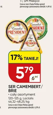 Ser Camembert Brie Lactalis promocja w Chata Polska