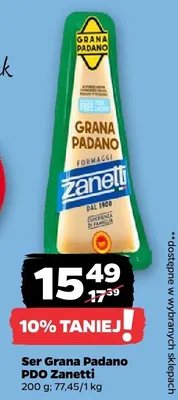 Ser grana padano Premieur promocja w Netto