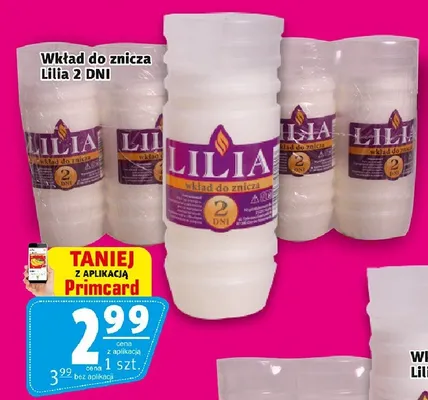 Wkład do znicza Lilia 2 DNI promocja w Prim Market