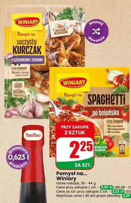 Pomysł na... soczysty kurczak z czosnkiem i ziołami Winiary promocja w Dino