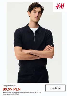 Top polo Slim Fit H&M promocja w H&M