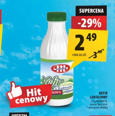 Kefir luksusowy Mlekovita promocja w Arhelan