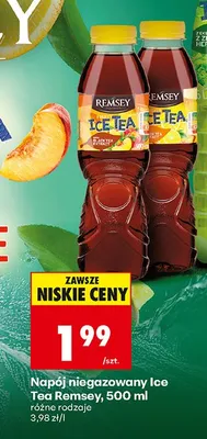 Napój niegazowany Ice Tea Remsey promocja w Biedronka