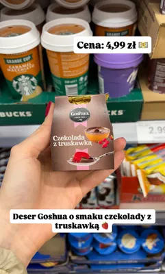 Deser czekolada z truskawką promocja w Dino