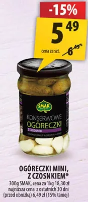 Ogóreczki mini z czosnkiem Smak promocja w Arhelan