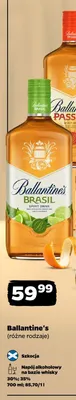 Napój alkoholowy na bazie whisky Ballantine's Brasil promocja w Netto