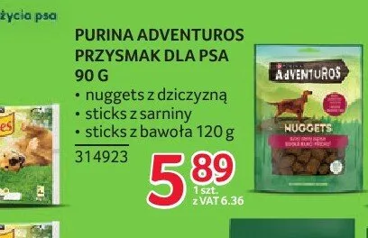 Przysmak dla psa Purina Adventuros Nuggets z dziczyzną promocja w Selgros