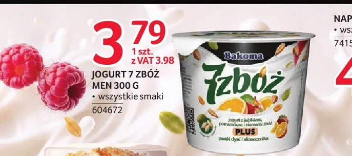 Jogurt 7 Zbóż Men Bakoma promocja w Selgros