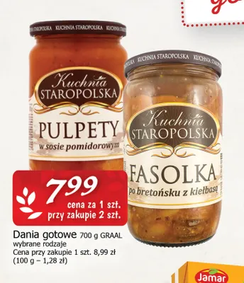 Gołąbki roślinne w sosie pomidorowym Kuchnia staropolska promocja w CEZAR Delikatesy