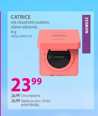 Róż cloud tint cushion CATRICE promocja w Hebe