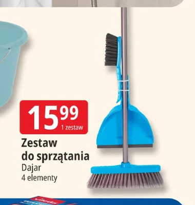 Zestaw do sprzątania Dajar 4 elementy promocja w Leclerc