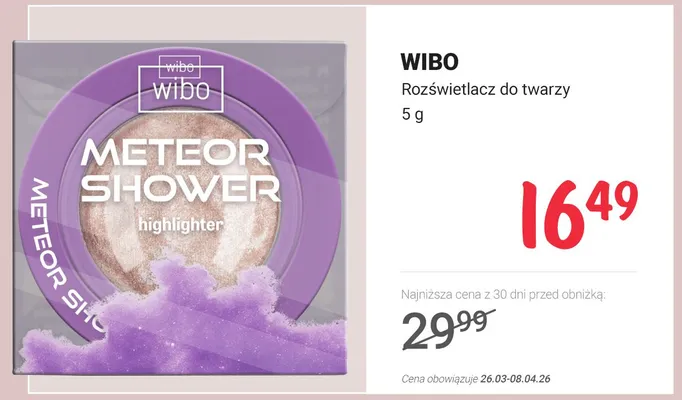 Rozświetlacz do twarzy promocja w Rossmann