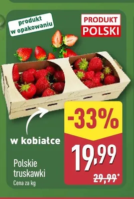 Truskawki polskie promocja w Aldi