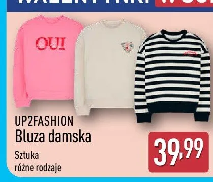 Bluza damska różne rodzaje promocja w Aldi