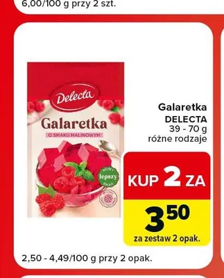 Galaretka Delecta promocja w Carrefour Market