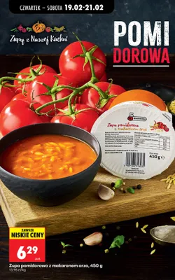 Zupa pomidorowa z makaronem orzo promocja w Biedronka